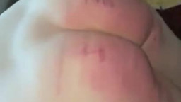 blow to the butt in slow motion